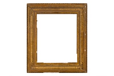 Lot 183 - A FRENCH 19TH CENTURY GILDED COMPOSITION EMPIRE FRAME