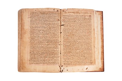 Lot 384 - TWO MAGHRIBI SHARH MANUSCRIPTS: COMMENTARIES AND ANTHOLOGIES