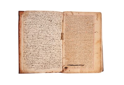 Lot 384 - TWO MAGHRIBI SHARH MANUSCRIPTS: COMMENTARIES AND ANTHOLOGIES