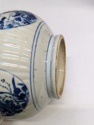 Lot 68 - A CHINESE BLUE AND WHITE KENDI