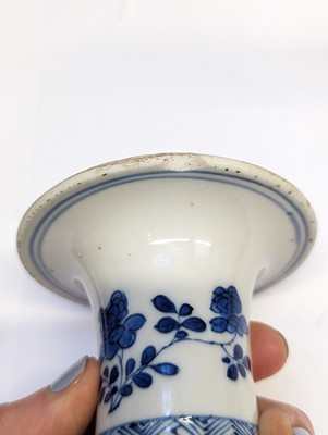 Lot 68 - A CHINESE BLUE AND WHITE KENDI