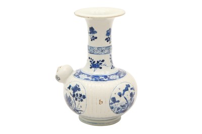 Lot 68 - A CHINESE BLUE AND WHITE KENDI