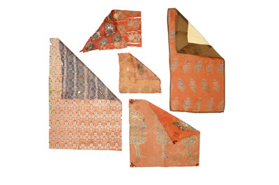 Lot 310 - TEN PERSIAN SILK FRAGMENTS