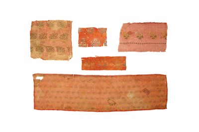 Lot 310 - TEN PERSIAN SILK FRAGMENTS