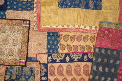 Lot 303 - SEVEN PERSIAN SILK BOCCHAS
