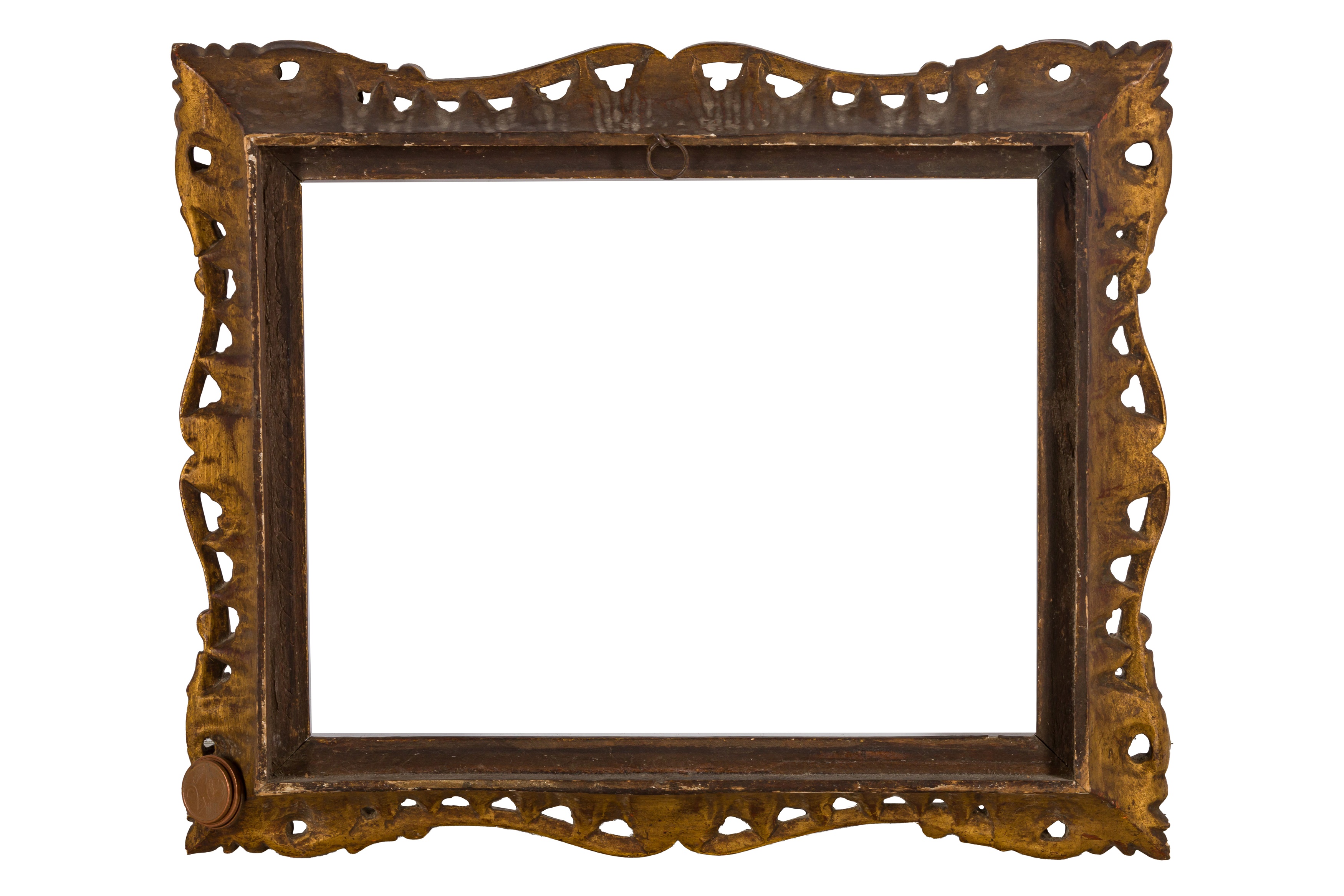 Lot 207 - AN ENGLISH CARVED AND GILDED ROCOCO STYLE