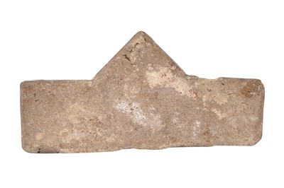 Lot 277 - A COPPER LUSTRE-PAINTED POTTERY STAR TILE FRAGMENT
