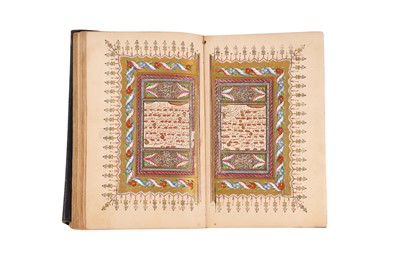 Lot 371 - A FINE PRINTED AND ILLUMINATED OTTOMAN QUR’AN