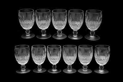 Lot 183 - A PART SET OF WATERFORD CRYSTAL COLLEEN PATTERN GLASSES AND AN ATLANTIS DECANTER