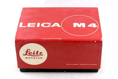 Lot 318 - Chrome Leica M4 Body in Maker's Original Box.