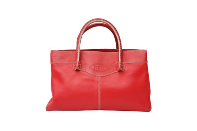 Lot 36 - Tod's Red Small Top Handle Tote