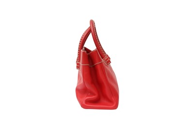Lot 36 - Tod's Red Small Top Handle Tote
