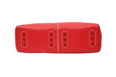 Lot 36 - Tod's Red Small Top Handle Tote