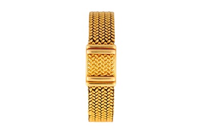 Lot 68 - A RARE 18K GOLD ROLEX BRACELET WATCH WITH CONCEALED DIAL