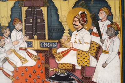 Lot 198 - A PRIVATE AUDIENCE: A MAHARAJA DURBAR SCENE