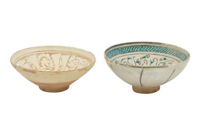 Lot 14 - TWO MEDIEVAL IRANIAN POTTERY BOWLS