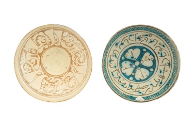 Lot 14 - TWO MEDIEVAL IRANIAN POTTERY BOWLS