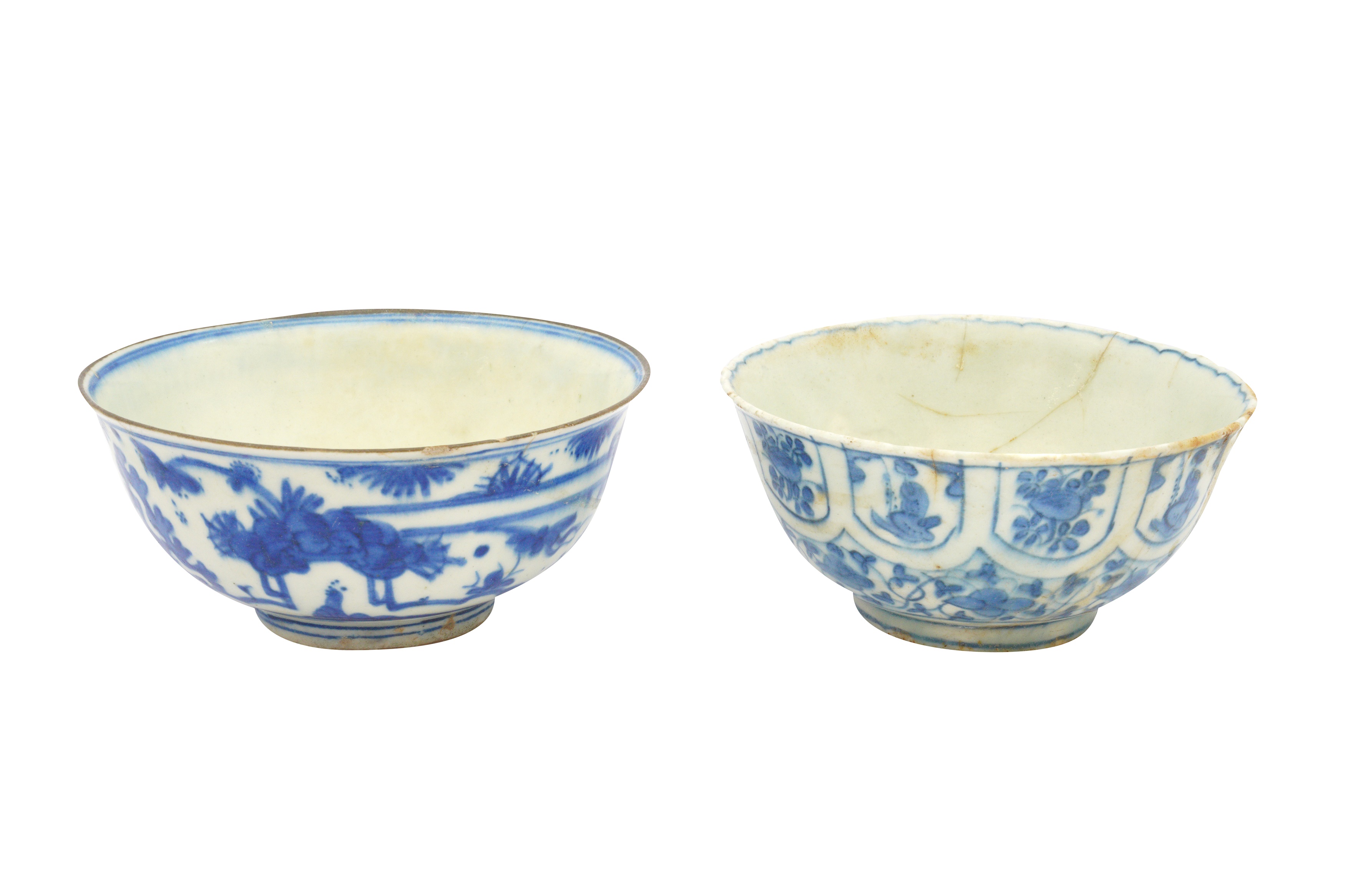 Lot 73 Two Asian Inspired Blue And White Pottery