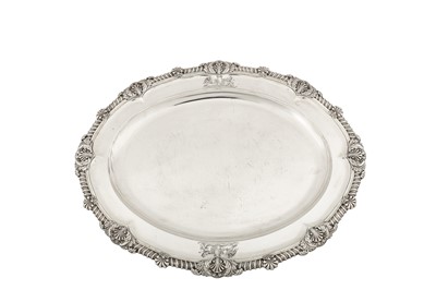 Lot 445 - Baron Cahir – A fine graduated set of three George III sterling silver meat dishes, London 1811 by Paul Storr (1771-1844, first reg. 12th Jan 1793)