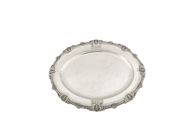 Lot 445 - Baron Cahir – A fine graduated set of three George III sterling silver meat dishes, London 1811 by Paul Storr (1771-1844, first reg. 12th Jan 1793)