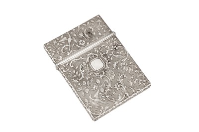Lot 61 - A William IV sterling silver card case, Birmingham 1835 by Jospeh Wilmore