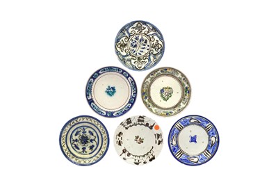 Lot 231 - SIX IRANIAN POTTERY DISHES