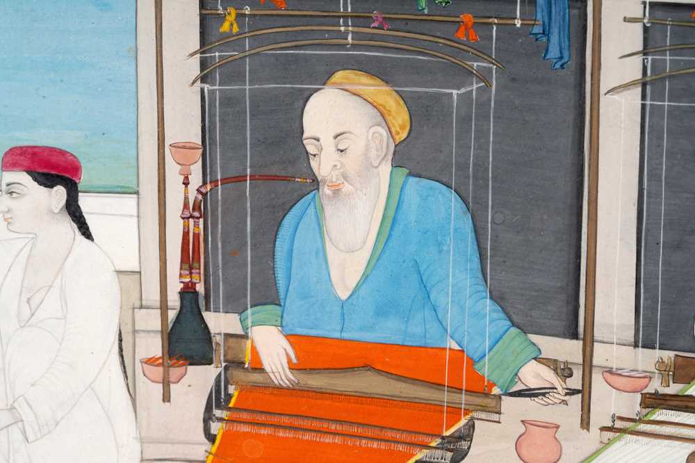 Julaha Lot 221 - A FAMILY OF JULAHA (WEAVERS) AT WORK