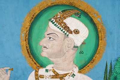 Lot 204 - A STANDING PORTRAIT OF NIZAM ALI KHAN SIDDIQI, ASAF JAH II (1734 - 1803)