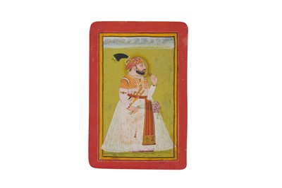 Lot 196 - THREE STANDING PORTRAITS OF INDIAN MAHARAJAS
