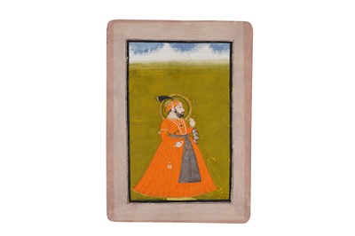 Lot 196 - THREE STANDING PORTRAITS OF INDIAN MAHARAJAS