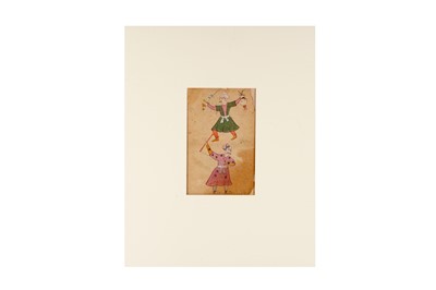 Lot 245 - TWO LOOSE ILLUSTRATED FOLIOS FROM AN ASTRONOMICAL MANUSCRIPT