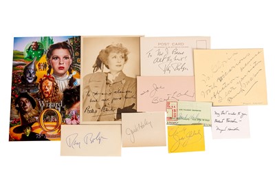 Lot 64 - Autograph Collection.- The Wizard of Oz