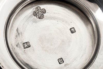 Lot 337 - A George VI sterling silver replica set or nest of stacking beakers, London 1937 by Z. Barraclough and Sons