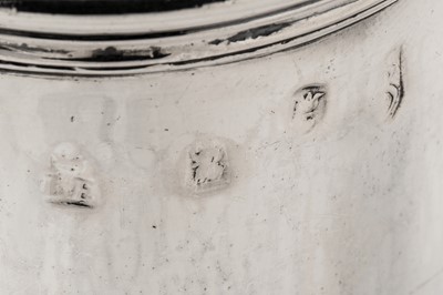 Lot 460 - A Queen Anne Britannia standard silver coffee pot, London 1703 by George Lewis (reg. 22 Dec 1699)