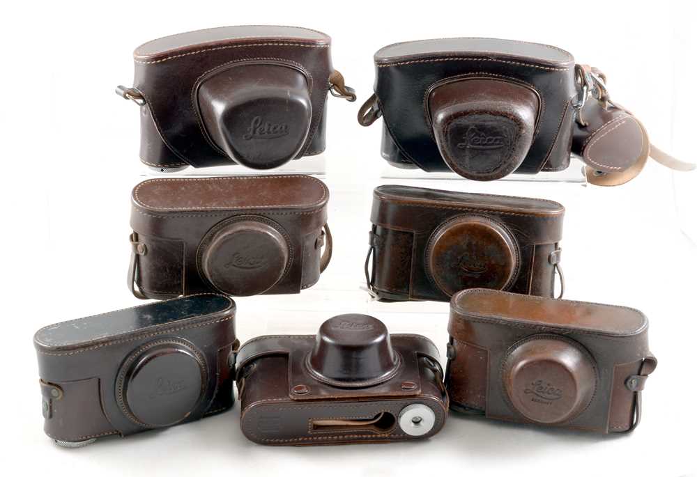 Lot 246 - Group of Seven Leica Camera Cases with Straps.
