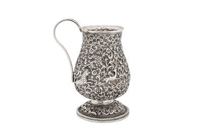Lot 94 - A late 19th century Anglo – Indian silver mug, Cutch circa 1890