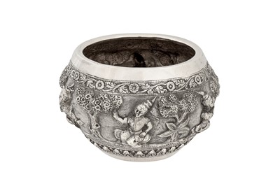 Lot 88 - An early 20th century Anglo – Indian unmarked silver bowl, Lucknow circa 1920