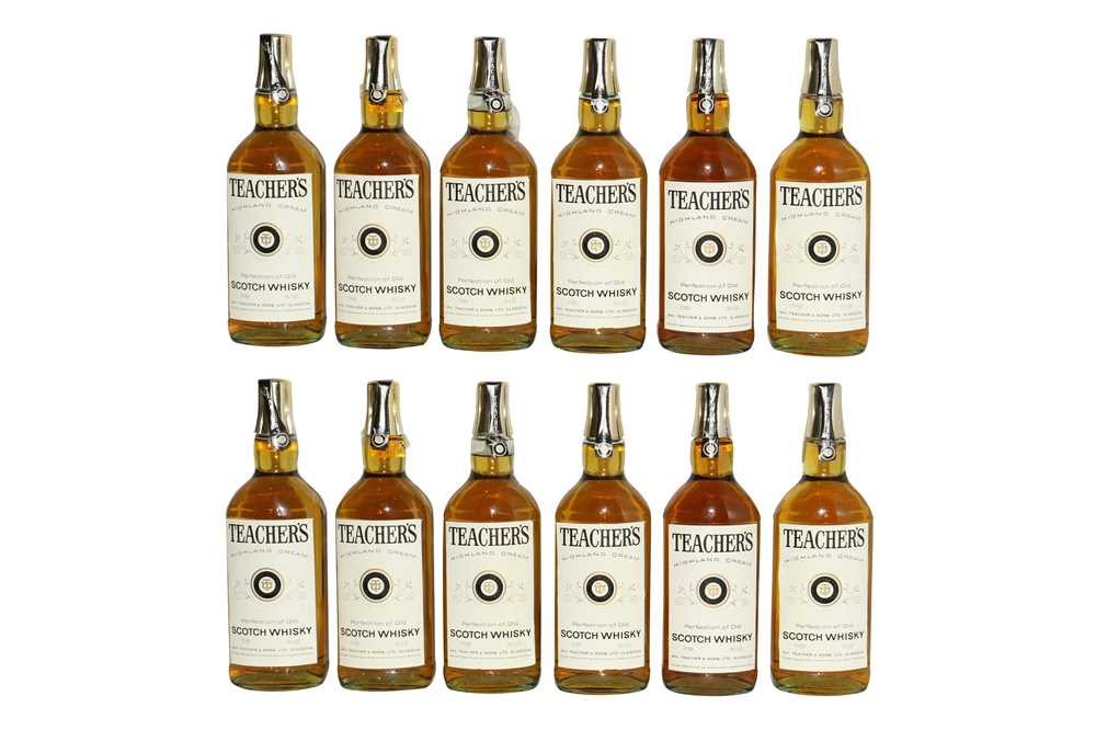 Lot 106 - Teachers, Highland Cream, Perfection of Old Scotch Whisky, 1970s bottling, twelve bottles