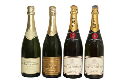 Lot 16 - Assorted Champagne: Moet, Paul Goerg and Les Pionniers