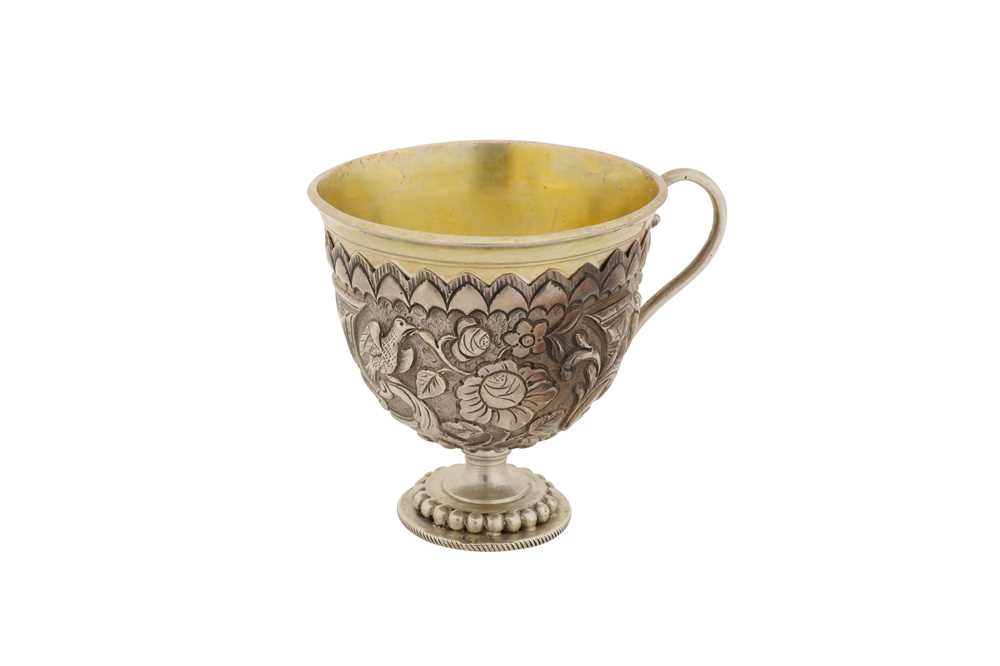 Lot 66 - A SILVER ZARF