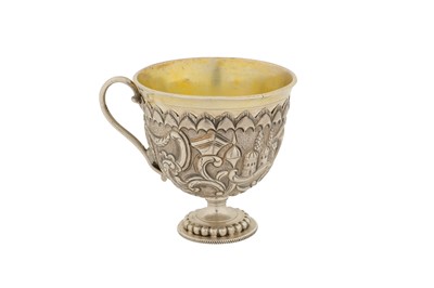 Lot 66 - A SILVER ZARF