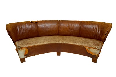 Lot 442 - A VICTORIAN CURVED SOFA