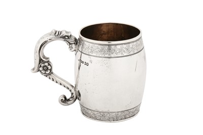 Lot 251 - An early Victorian sterling silver mug, London 1840 by Robert Hennell III