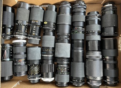 Lot 1297 - A Second Box of Around 25 Various Telphoto, Zoom & Other Lenses.