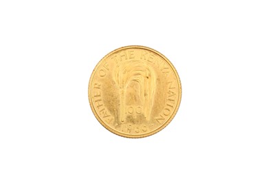 Lot 126 - A 22CT GOLD 100 SHILLING COIN