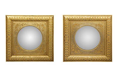 Lot 370 - THEODORE ALEXANDER: A PAIR OF MIRRORS