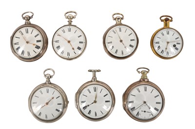 Lot 106 - A COLLECTION OF SEVEN POCKET WATCHES