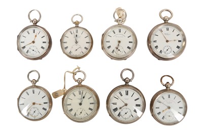 Lot 104 - A COLLECTION OF EIGHT POCKET WATCHES