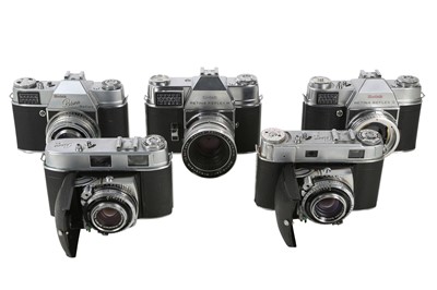 Lot 1011 - A Group of Kodak Retina Cameras, inc IIIc & Lenses.