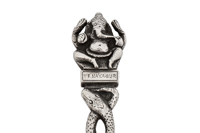 Lot 101 - A rare late 19th century Anglo – Indian silver spoon, Madras circa 1890 by Peter Orr